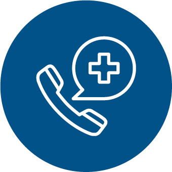 Telehealth consultation icon